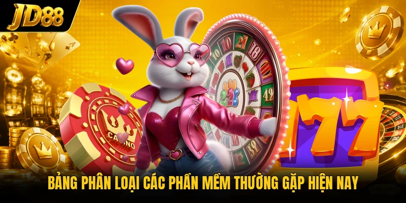 Bảng phân loại các phần mềm thường gặp hiện nay
